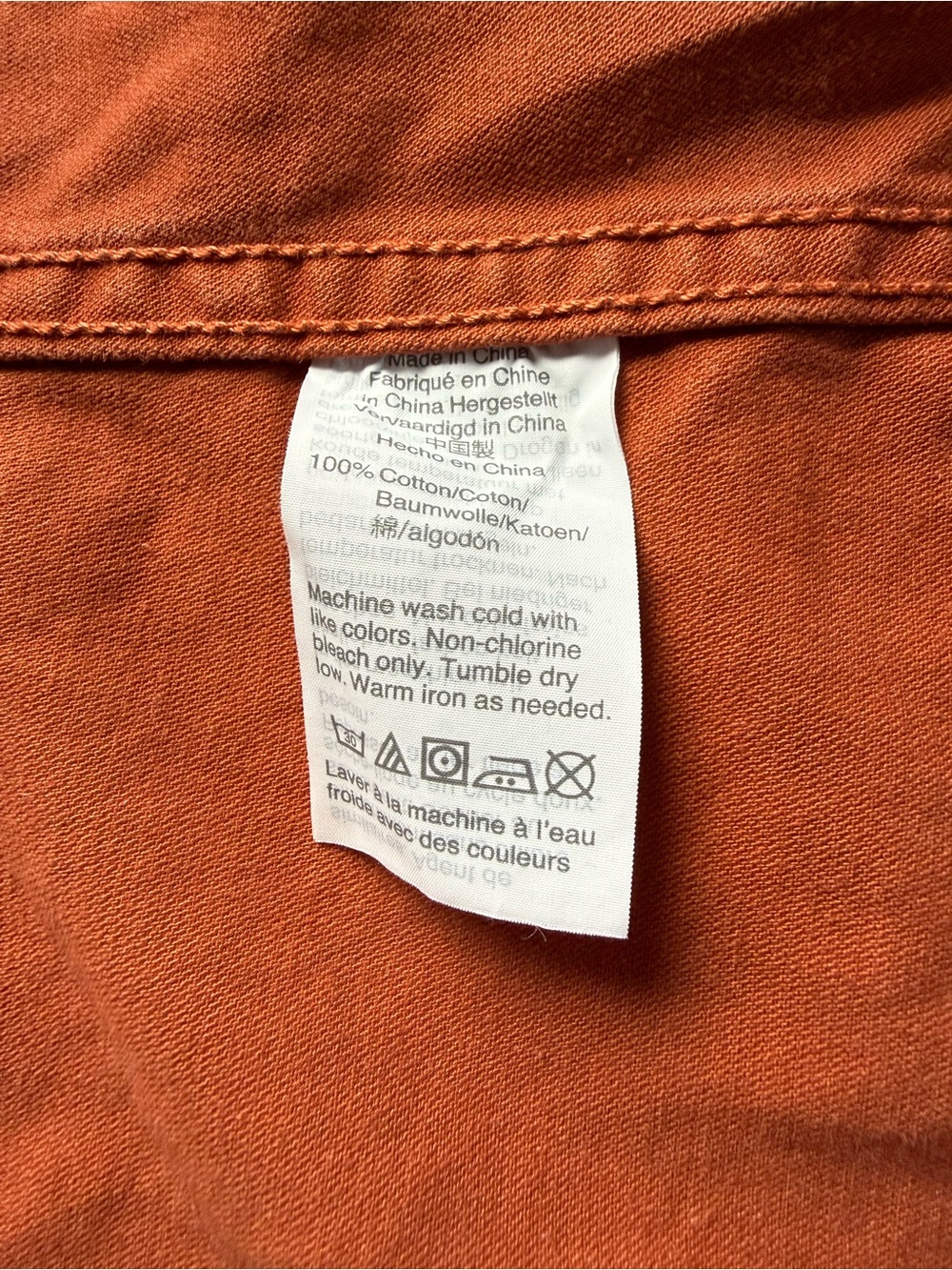 Madewell Rust Orange Utility Jacket - Picture 9 of 10